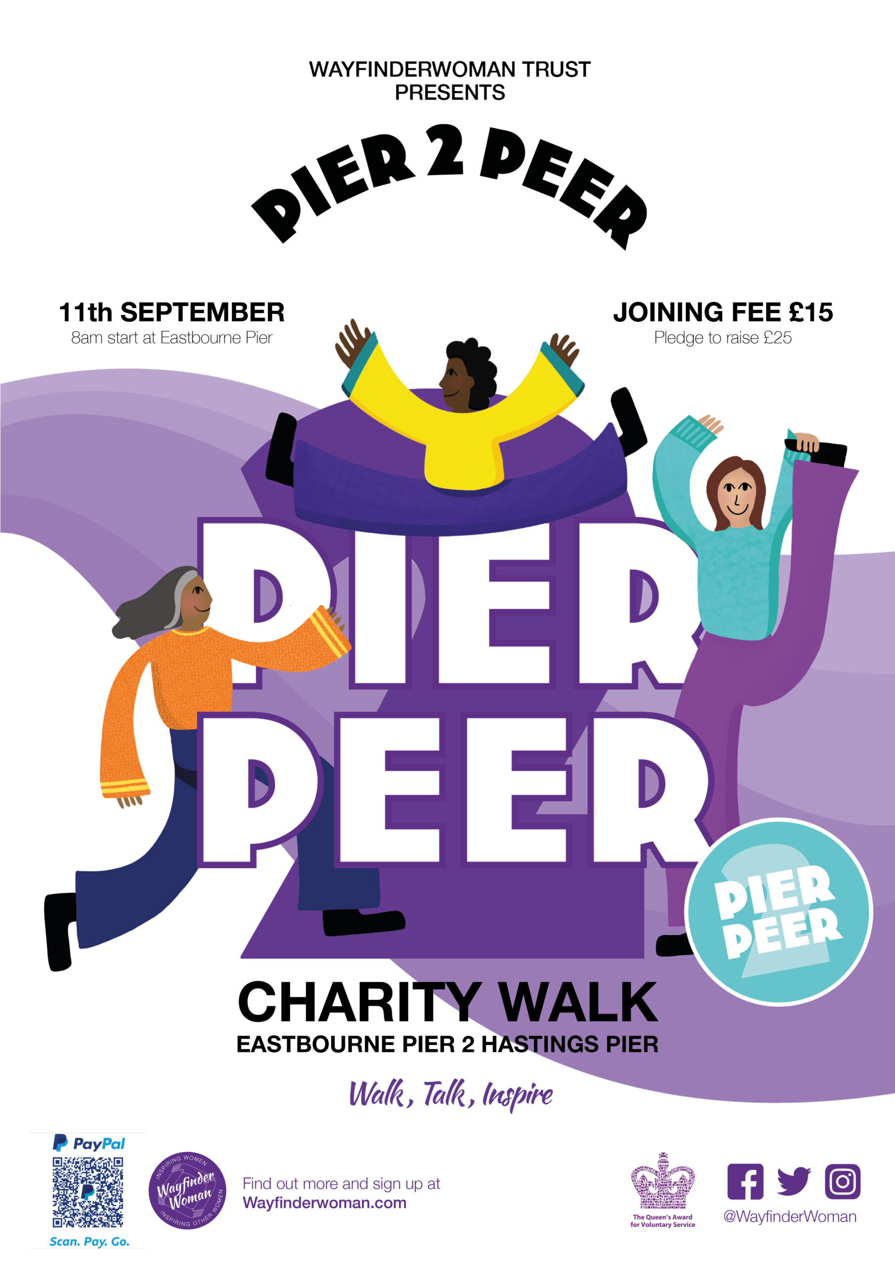 Poster of Pier to peer charity walk