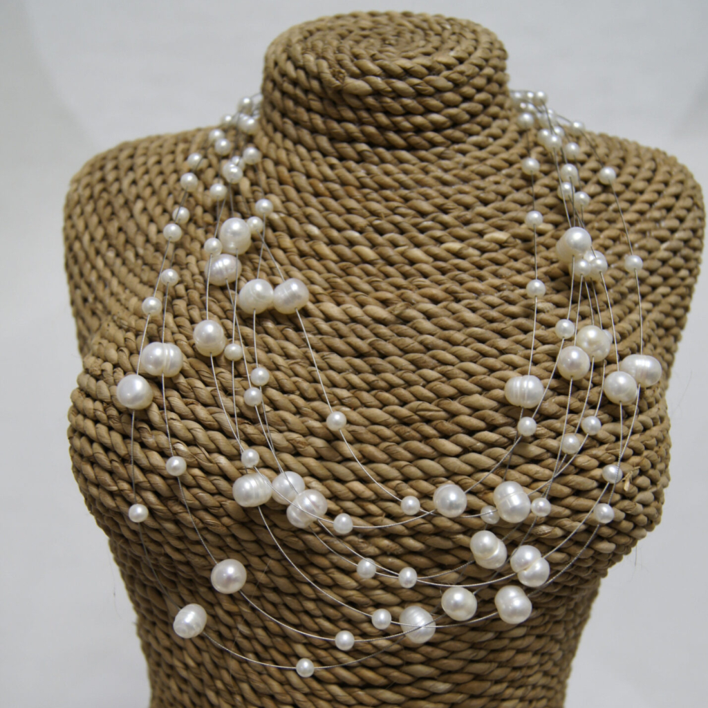 Christmas Silent auction freshwater-pearls-necklace-white