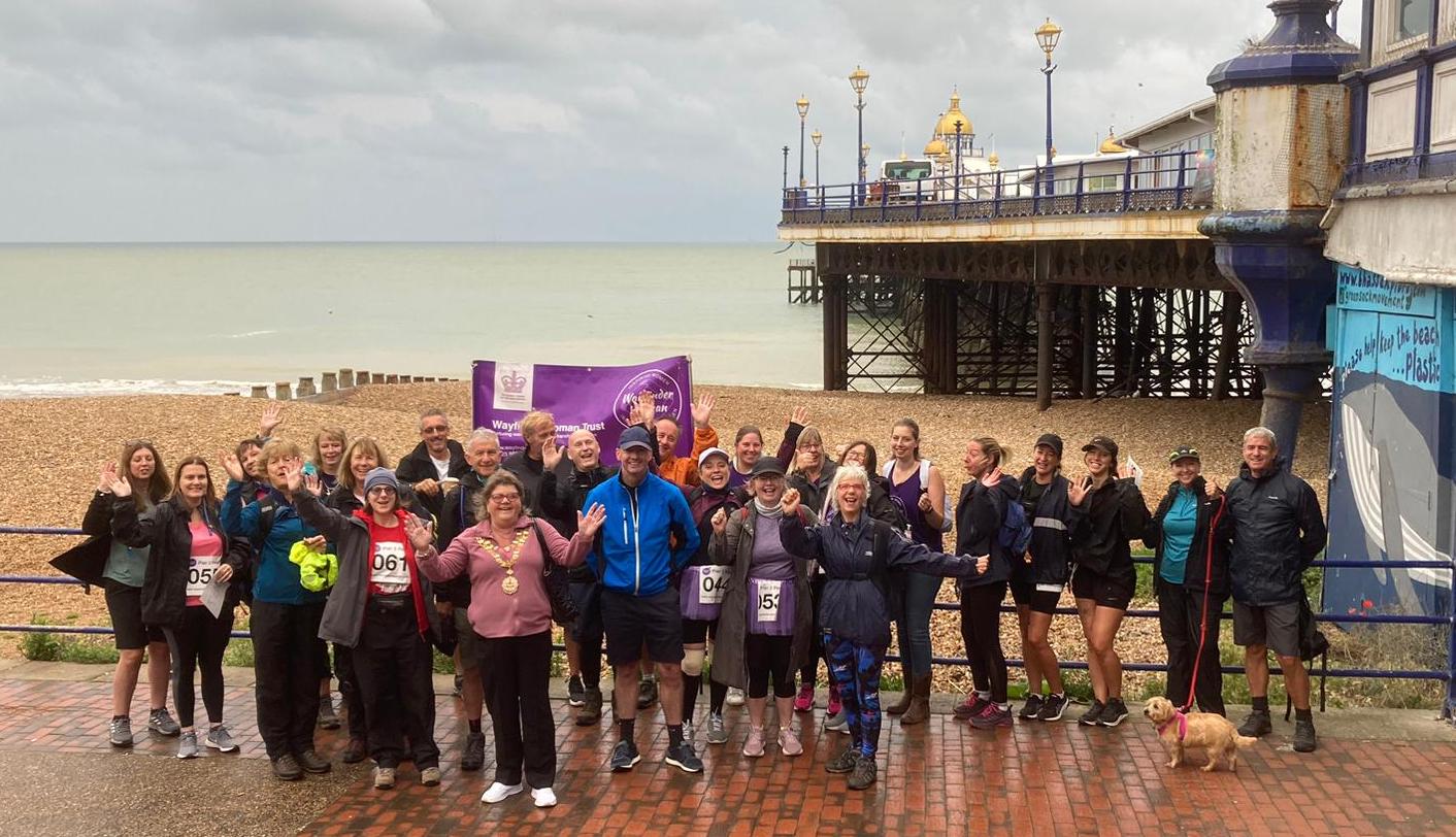 Pier2Peer 2023 group photo at Eastbourne Pier